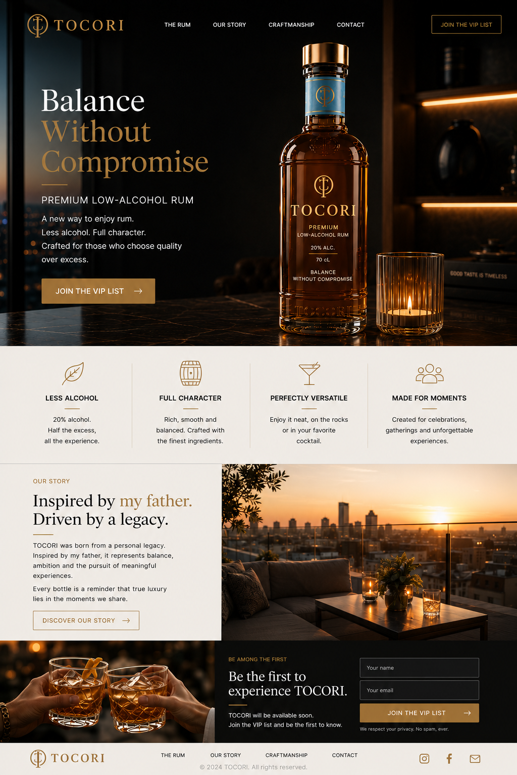TOCORI website preview